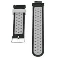 thumbnail image 2 of Correa de silicona para reloj Amazfit Verge Verge Lite, suave, transpirable, de doble Color, color negro y gris, 2 of 8