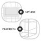 thumbnail image 3 of Hytrove Wear Resistant Iron Wall Magazine Rack White for Office and Home Files, 3 of 7