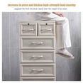 thumbnail image 3 of Miumaeov 5 Tier Plastic Drawers Dresser, Storage Cabinet with 6 Drawers, Sturdy Organizer Unit ,Easy Pull Closet Drawers,Storage Cabinet for Clothing, Bedroom, Playroom, Closet Drawers, 3 of 12