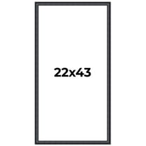 22x43 Frame Black Real Wood Picture Frame Width 1.25 inches | Interior Frame Depth 0.5 inches |