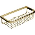 thumbnail image 1 of Estante de baño a prueba de óxido, cesta rectangular para ducha, montado en la pared para champú, acondicionador, organizador de baño y cocina, oro pulido QttvbTna, 1 of 5