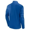 thumbnail image 3 of Men's Fanatics Royal Florida Gators Ringer Quarter-Zip Top, 3 of 3