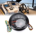 thumbnail image 5 of BIMZUC 3 in 1 GPS Speedometer Tachometer Fuel Level Meter 3.375 inches / 85 mm 120MPH 8000RPM 7 Colors Backlit for RV Yacht Truck Black Dial Black Bezel, 5 of 9