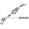 thumbnail image 2 of Febest LOWER INTERMEDIATE STEERING SHAFT # AST-RX300 OEM 45202-48020, 2 of 2