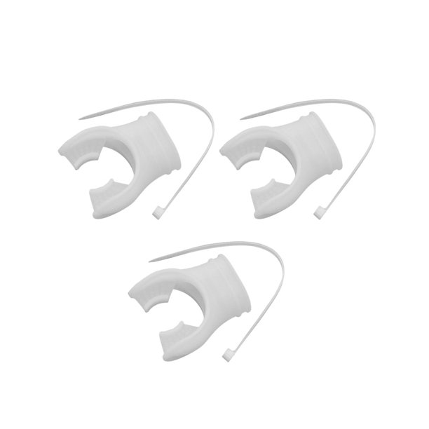 3 boquillas para regulador de buceo, boquilla universal para snorkel suave con correa de sujeción. Blanco