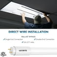 thumbnail image 2 of Luxrite 12-Pack 4FT T8 LED Tube Lights, 12W/15W/18W Tunable, 5CCT 3000K-6500K, Ballast Bypass, Up to 2250LM, UL, DLC, 2 of 7