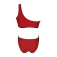 thumbnail image 2 of Traje de Baño Ocean Pacific para Mujer Bikini y Top un Tirante con Argolla Rojo Talla CH 2 Piezas, 2 of 4