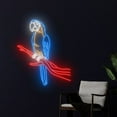 thumbnail image 3 of Handmadetneonsign Blue Parrot Neon Sign, Blue Parrot LED Light, Parrot Neon Light, Blue Parrot Sign, 3 of 5