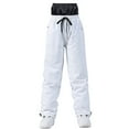 thumbnail image 2 of ZQUUVOU Men's and Women's Snow Pants Heavyweight Waterproof Cold Weather Skiing Warm Snowboard Windproof Ski Pants White, 2 of 6