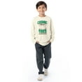 thumbnail image 2 of Wonder Nation Boy's Long Sleeve Elevated Graphic T-Shirt, Sizes 4-18 & Husky, 2 of 7