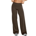 thumbnail image 2 of Women's High Waisted Wide Leg Yoga Pants Stretch Casual Straight Leg Soft Tummy Control Lounge Sweatpants 2026 Coffee L, 2 of 6