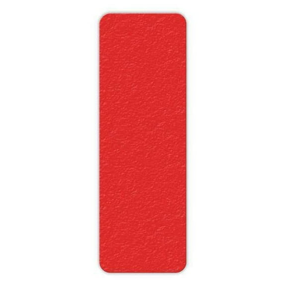 Incom Floor Tape,Red,2 inx6 in,Rectangle,PK25 LM100R