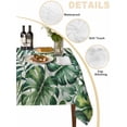 thumbnail image 3 of Summer Tropical Leaves Tablecloth Rectangle Table Cloth 60x84, Waterproof Outdoor Table Cloth Covers Decorative Table Protector, Botanical Green Palm Washable Table Cover for Kitchen Dinning Party, 3 of 8