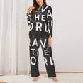 thumbnail image 2 of Naloa Travel The World1 Pajamas for Women Set, Womens Pajama Sets, Lounge Sets for Women, 2pjs for Women-Medium, 2 of 7