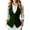 Green, variant on Dress Jackets for Women Business Casual Sleeveless Slim Fitted Blazers Lapel Three-Button Office Work Blazer Jacket Black XL