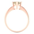 thumbnail image 4 of Solitaire Engagement Ring for Women - 2.5ct Yellow Moissanite in 18K Rose Gold Promise Ring, 4 of 6
