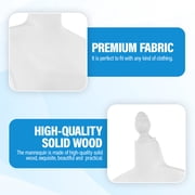 FDW Adjustable Female Dress Form Sewing Mannequin, 50-63 Waist, White, Wooden Tripod Stand