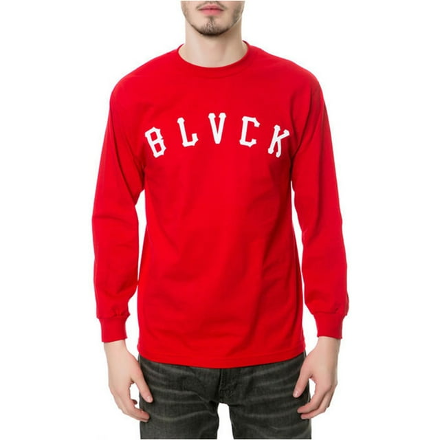 Black Scale Mens The Grand Slam LS Graphic T-Shirt, Red, Medium