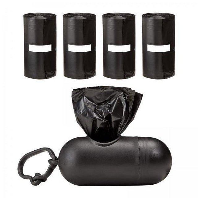Recipiente para desechos de heces,Dispensador de bolsas de basura con soporte para bolsas de excrementos de perro,Dispensador portátil de bolsas para excrementos de perro