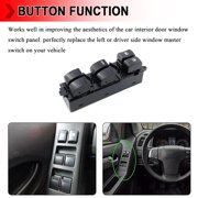 8974174690 Master Power Window Regulator Controller Switch Button Fit for Isuzu D-Max Dmax Pickup 2012-2019, 12 Pins on Left Hand Drive for 4-Door