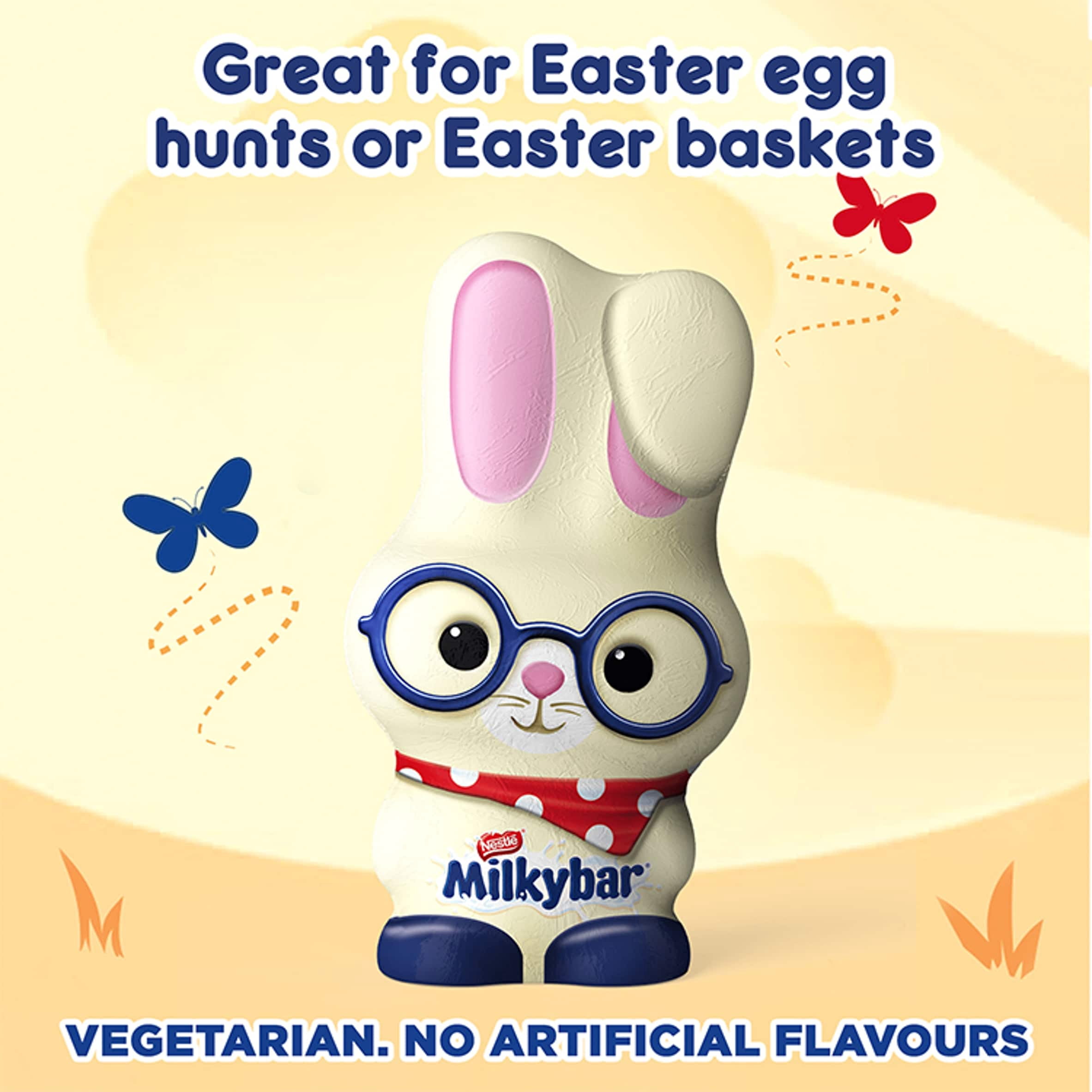 Milkybar White Chocolate Bunny 88G, Imported from Britain
