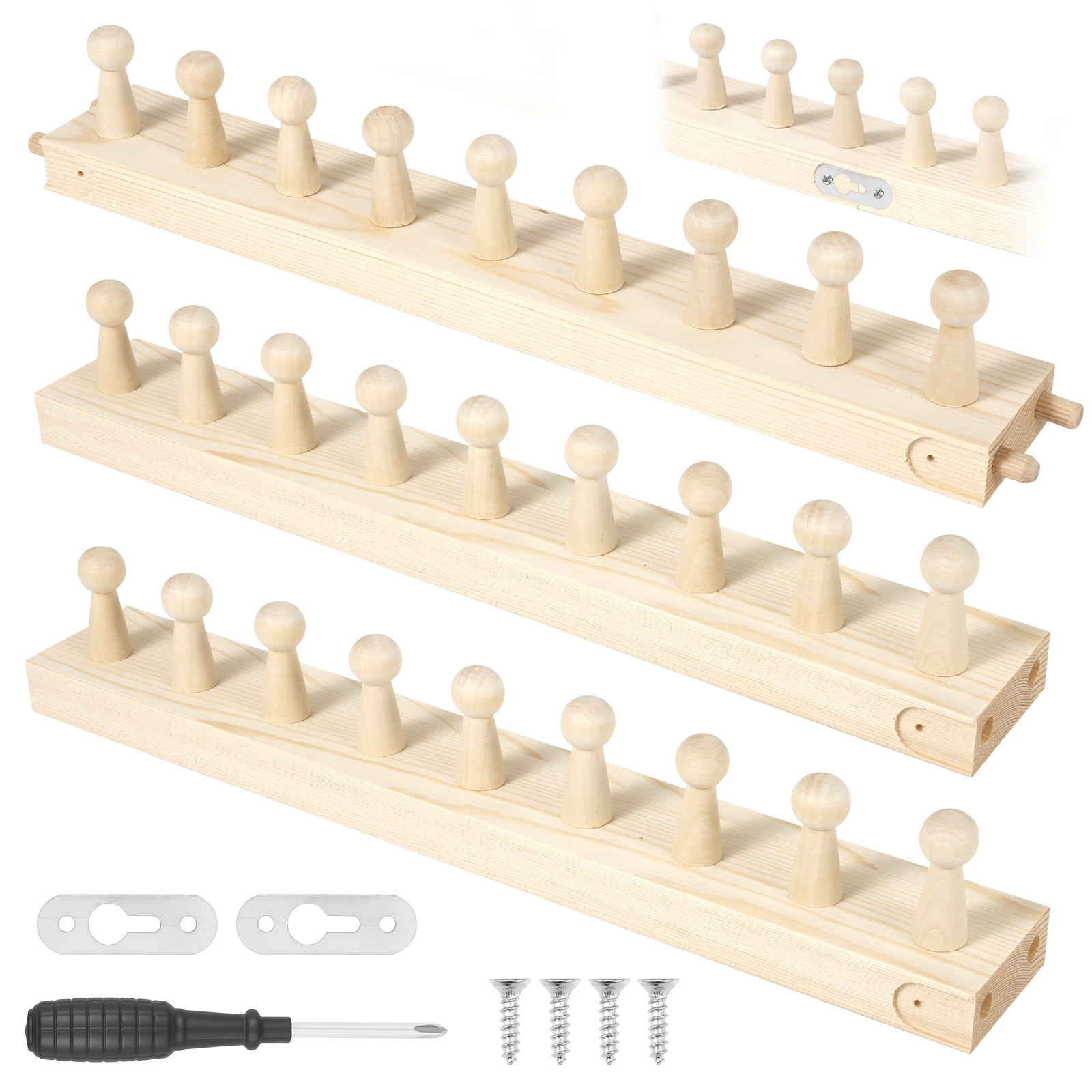 Adifare 46inch Chunky Blanket Loom Foldable Wooden Chunky Weaving Frame Adjustable Size Hand Knitting Tool for Beginners Crafts