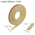 thumbnail image 2 of Uxcell 12mm x 5000mm Flexible TPE Self Adhesive U-Shape Veneer Edging Edge Banding Beige, 2 of 6