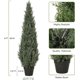 thumbnail image 2 of 3/4/5ft artificial cedar tree-home decor fake cypress potted imitation evergreen plants para indoor y outdoor front porch garden (4ft 1pcs), 2 of 5