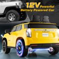 thumbnail image 4 of Gymax 12V Kids Ride On Car Chevrolet Tahoe Electric Truck SUV Remote w/ Light & Music Yellow, 4 of 9