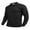 Black, variant on Men's Long Sleeve Polo Quick Dry Lightweight Breathable UPF 50+ Sun Protection Shirt with Left Sleeve Pocket