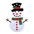thumbnail image 2 of Xihbxyly Adorno de Muñeco de Nieve Diy, Decoración Navideña Festiva, Muñeco de Nieve de Fieltro con Bufanda y Sombrero, Decoración para Fiestas, para Colgar En La Pared Del Hogar y El Refrigerador, T, 2 of 7