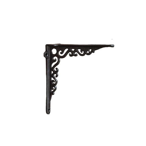 Vintage Iron Shelf Brackets, Heavy Duty Scroll Corbel Wall Supports for Floating Shelves, Decorative Metal Brackets for Mantel, Window Ledge, Home and Garden