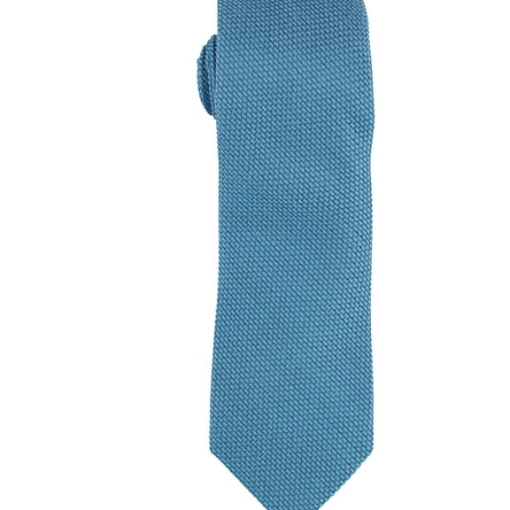 bar III Mens Texture Knit Self-tied Necktie, Blue, One Size