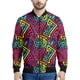 thumbnail image 5 of Chaqueta con cremallera psicodélica abstracta para hombre, sudadera de gran tamaño con estampado 3D, chaquetas bomber de manga larga para primavera y otoño para mujer, 5 of 5