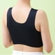 thumbnail image 3 of Sujetador sin aros para mujer, talla grande, con fruncido en la espalda, envuelto en encaje, sin costuras, para dormir, tallas L-XXXXL, nailon, 3 of 3