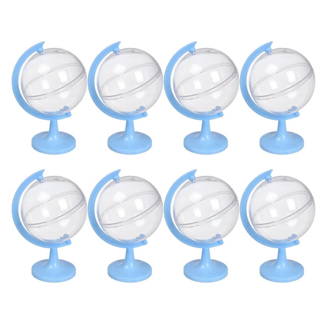 12pcs Plastic Tellurion Candy Boxes Creative Candy Gift Boxes for Wedding Christmas (Light Blue)