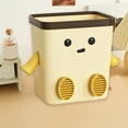thumbnail image 6 of Usupdd Desktop Garbage Can Mini Cute (Beige), Desktop Garbage Can Mini Cute Sundries Bin Students Dormitory Desk With Lid Garbage Can Living Room Waste Paper Baskets, 6 of 6
