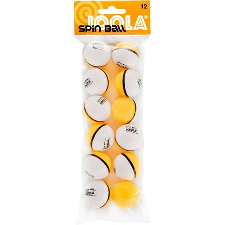 JOOLA Spinballs Table Tennis Balls, Orange/White,