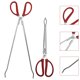 thumbnail image 3 of 2 pinzas largas para recoger basura, para exteriores, curvas (rojas), 3 of 8