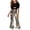 Black A, variant on WRKEKC Girls Summer Outfits Cross Strap Puff Sleeve Crop Top Print Flare Pants Casual Two Piece Set 3-10 Years