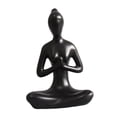 thumbnail image 2 of Figura de Cerámica, Estatua de Pose, Figurita, Escultura de Arte Abstracto, Escultura Sentada, Adorno, Escultura de Meditación, Coleccionable para Esc orar, 2 of 9