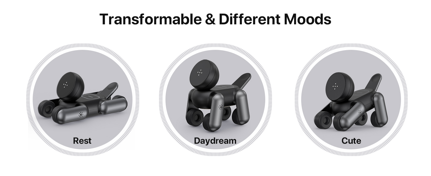 Waloo 3-in-1  Puppy Wireless Charger Stand for iPhone, Apple Watch & AirPods