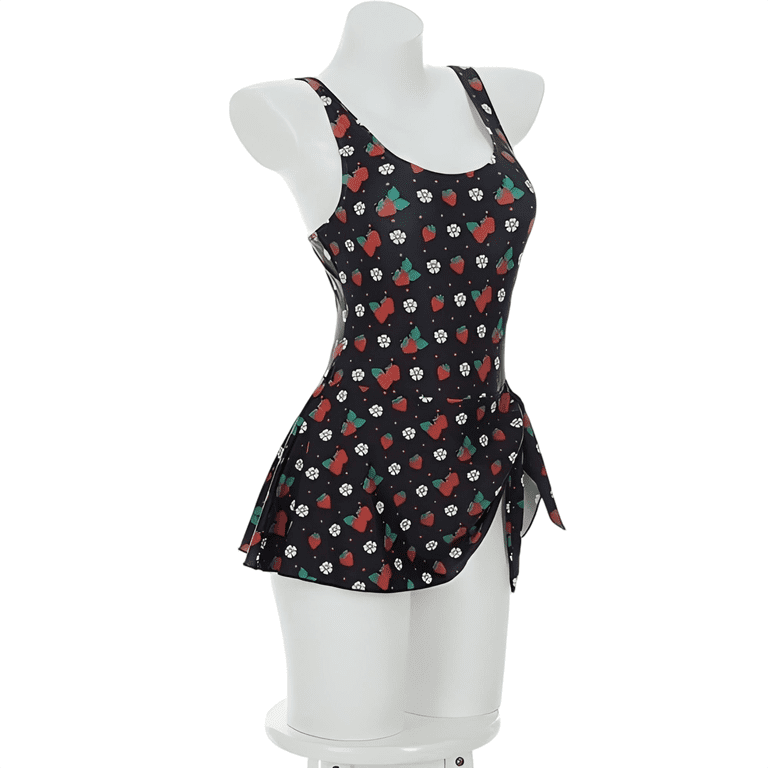 red polka dot swim dress VENUS Venice Skirted Swim Dress | Red Polka Dot
