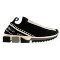thumbnail image 3 of Dolce & Gabbana Black/White Logo Knit Slip On Sneakers-EU35 for womens, 3 of 5