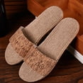 thumbnail image 4 of B91xZ Unisex-Adult Comfort Slide Sandal Glitter Rhinestone Strap Open Toe Flat Sandals Sparkle Slide Slippers,Bronze 13, 4 of 5