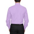 thumbnail image 3 of Men's Berlioni Long Sleeve Regular Fit Button Up Solid Dress Shirt, 3 of 5