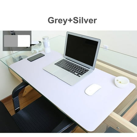 Large Desk Pad Mousepad 31 X16 Non Slip Pu Leather Desk