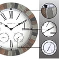 thumbnail image 5 of FirsTime & Co. Multicolor Garden Stone Outdoor Wall Clock, Rustic, Analog, 18 x 2 x 18 in, 5 of 6