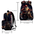 thumbnail image 2 of Lightweight Backpack Santa Claus Motorcycle School Bag Travel Laptop Daypack for Men Women Casual Rucksack, 2 of 6