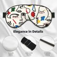 thumbnail image 2 of Rocae Aabstract Eyes for Mask for Women Men, Luxury Eye Cover Eye Shade with Adjustable Strap for Travel, Nap, Meditation, 2 of 7